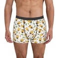 thumbnail image 4 of Wukai Bee and Flowers Print Men’s Underwear Breathable Boxer Briefs,&nbsp;Moisture Wicking & Breathable-, 4 of 7