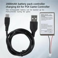 thumbnail image 3 of Remote Battery Power Supply Rechargeable USB Charging Space Remote Battery Saving Replaced Part Gaming Supplies Controller Batteries, 3 of 8