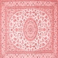 thumbnail image 1 of Ahgly Company Indoor Square Medallion Red Traditional Area Rugs, 4' Square, 1 of 4