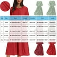 thumbnail image 4 of Zpanxa Women's Midi V Neck Dress with Pockets Short Sleeve Jacquard Fabric Tie Waist Casual Summer Dress, 4 of 8