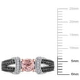thumbnail image 2 of Everly Women's Morganite Sterling Silver Ring, 2 of 6