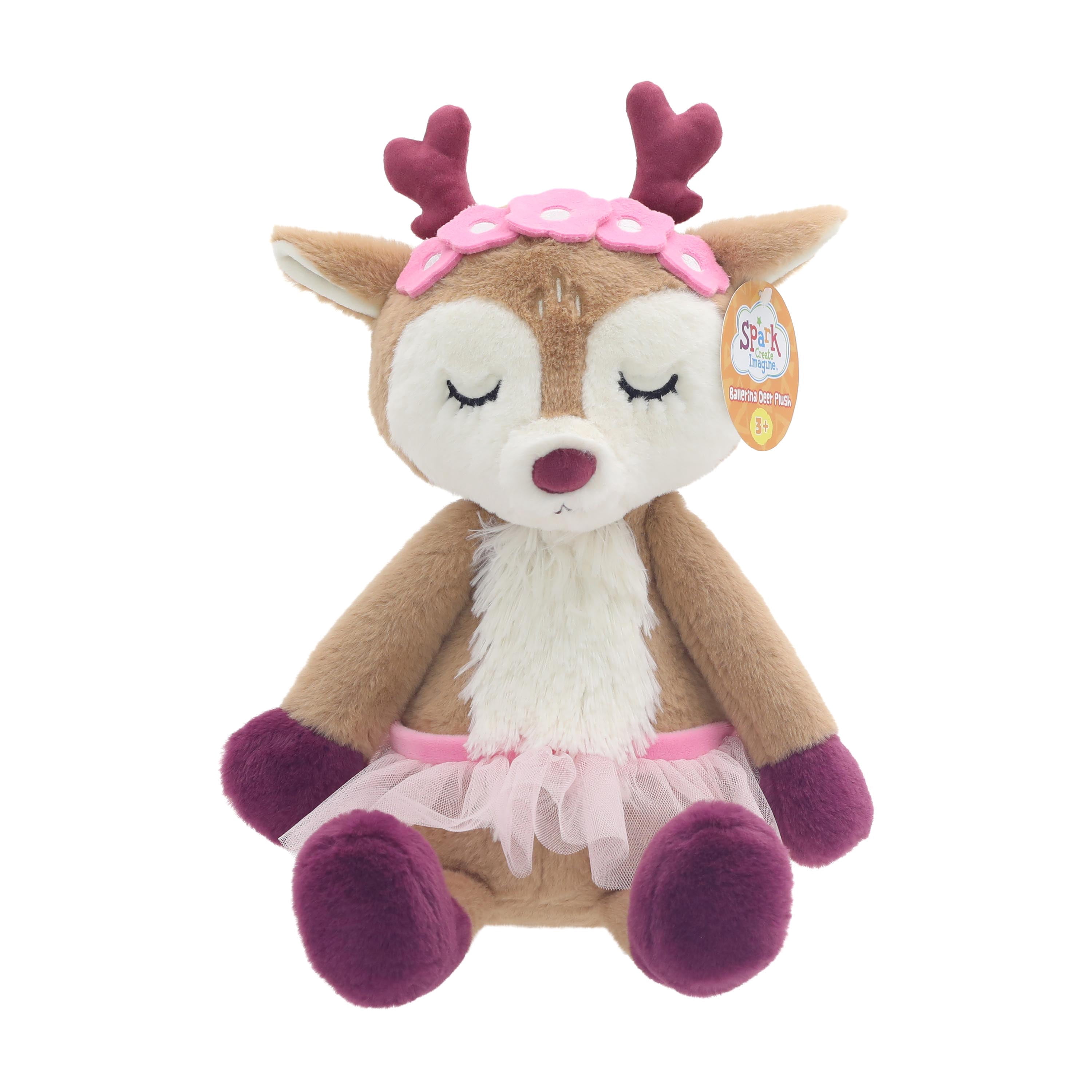 Spark Create Imagine Posh Pin Pal Deer Plush, 12 in
