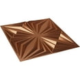 thumbnail image 6 of 19 5/8"W x 19 5/8"H Asher EnduraWall Decorative 3D Wall Panel, Bright Coat Copper (Covers 2.67 Sq. Ft.), 6 of 6