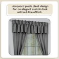 thumbnail image 3 of Juego de Cortinas ACHIM Claire 6 Piezas 140x213 cm Carbón, 3 of 6