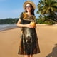thumbnail image 4 of Disketp Sunflower Cowboy Hat Cow para Vestido de Manga Corta para Mujeres, Vestidos de Verano para Mujeres, Casual y Holgado para la Playa, 4 of 6