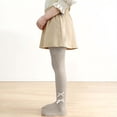 thumbnail image 6 of Bovxnpu Girls Leggings Kids Girls Knit Cotton Bow Tights Dance Leggings Bottoms, 6 of 8