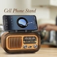thumbnail image 4 of Radio Portátil Retro: AM/FM/SW, Bluetooth, Batería Solar/D/USB-C, , Reproducción TF/USB, Sonido Vintage., 4 of 8
