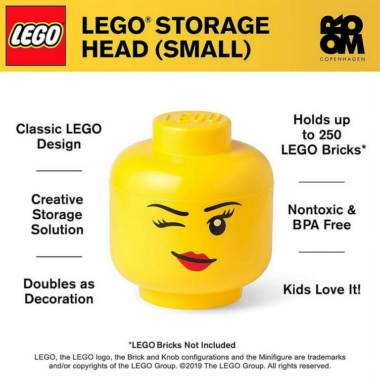 LEGO Small Winking Stackable Storage Head Girl
