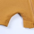 thumbnail image 6 of Ulitacool Toddler Boys Onesies Baby Rompers Pajamas Zipper Short Sleeve Sleeper Jumpsuit Lovely One-Piece Suit 12-24 Months Yellow, 6 of 8