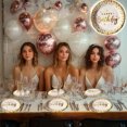 thumbnail image 4 of 24 Pz Plato Cartón Pastelero Premium Happy Birthday Hb Blanco Confeti Oro, 4 of 4