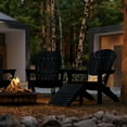 thumbnail image 3 of Wildridge Heritage Sunset Adirondack Chair, Black, Outdoor Weather Resistant Poly Patio Furniture, 3 of 5