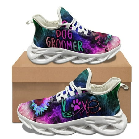 

Dog Groomer Print Women s Casual Sneakers Wear-resistant Non-slip Outdoor Running Shoes Summer Autumn New Comfort Sports Shoes