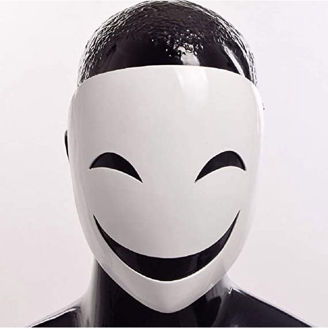 1 máscara blanca de Anime Bullet Kagetane Hiruko, máscara de utilería para disfraz de Cosplay