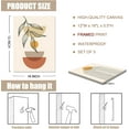 thumbnail image 7 of Minimalist Boho Wall Art Decor, Mid-Century Modern Wall Prints Framed Canvas Wall Art Paintings, Boho Wall Decor for Living Room Bedroom Bathroom Office (12x16inch, Set of 3), 7 of 7