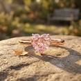 thumbnail image 6 of Rosec Jewels Lab Grown Pink Diamond Promise Ring - 1 Carat Pink Diamond Ring IGI Certified (Fancy Pink Color - E-VS1 Clarity) - Gift for Women, 14K Rose Gold, US 12.00, 6 of 8