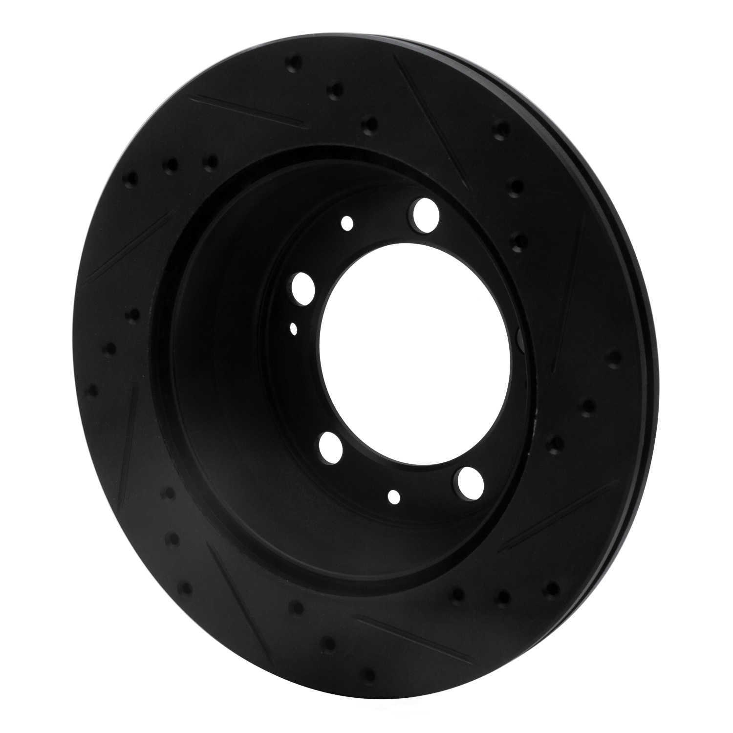 Dynamic Friction Company 633-02006L DFC Brake Rotor - Drilled And Slotted - Black
