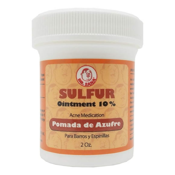 Ungüento Dr. Sana Sulfur 10%, medicamento para el acné para pieles grasas