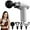 White, variant on Mini Percussion Massage Gun, Portable Deep Tissue Muscle Massager with 4 Heads & 6 Speeds for Full Body Relaxation, USB-C Rechargeable