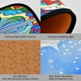 thumbnail image 2 of Mexico Pattern Anti Fatigue Mats for Kitchen Floor,Set of 2 Non Skid Washable Waterproof Anti Kitchen Floor Mats for Kitchen Office Laundry Room Bathroom (19"x27"+19"x47") Home Decor, 2 of 7