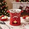 thumbnail image 2 of 6.76oz Ceramic Coffee Mug,Fondue Shape Cup with Candle Warmer, Dessert Cup for Party Kitchen Home Bar, 2 of 6