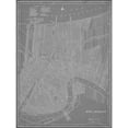 thumbnail image 3 of Vision Studio 15x18 Black Modern Framed Museum Art Print Titled - City Map of New Orleans, 3 of 5