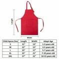thumbnail image 2 of TOPTIE Kids Aprons with Pocket & Adjustable Strap, Child Chef Bib Apron for Kitchen Cooking Baking Painting-Red Dot-XL, 2 of 5