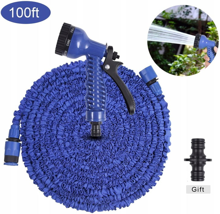Garden hose, 100ft magic extension garden hose, quick connector with water hose, extra strong