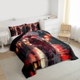 thumbnail image 3 of Castle Fairy Japanese Hokusai Twin Comforter Sets,Japanese Style Bedding Set, 3 of 8