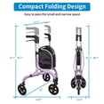 thumbnail image 2 of Rollator Walker Planetwalk Premium de 3 ruedas para personas mayores, 2 of 7