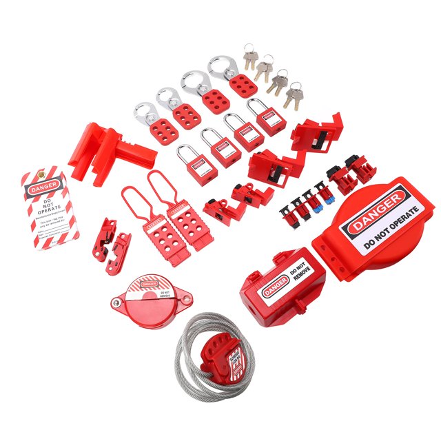 Trousse d'Étiquetage de Verrouillage, Trousse d'Étiquetage de Verrouillage Électrique Ensemble de Verrouillage de Circuit Ensemble de Cadenas de Sécurité Solution Innovante
