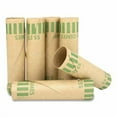 thumbnail image 4 of Gunshell Crimped-End Coin Wrapper, Dimes, $5.00, Kraft/Green, 1,000/Carton | Bundle of 5, 4 of 5
