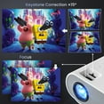 thumbnail image 3 of HOMPOW Projecteur, Projecteur Bluetooth Full HD 1080P Natif avec Haut-Parleur, Mini Projecteur de Film Portable Extérieur Compatible avec Ordinateur Portable, Téléphone Intelligent, TV Stick, Xbox, PS5, 3 of 8
