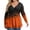 10# Earthy Yellow, variant on Fall Halloween Plus Size V Neck Wrap Flowy Graphic Long Sleeve Blouse Tops Dark Purple L