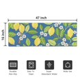 thumbnail image 5 of Yellow Lemon Fruit Flowers Blue Pattern Door Rugs,Washable Non Slip Door Mats Indoor,Decorative Door Mats,Entry Mat Indoor for Entrance,Bedroom,Kitchen,Bathroom,16"x47", 5 of 6