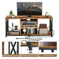 thumbnail image 2 of Fabato Wood 65 Inch TV Stand & Entertainment Center w/ 4 Socket Plug-In Station, 2 of 8