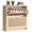 Oak Beige, variant on VASAGLE ELLAN Collection - Boho Shoe Storage Cabinet for Entryway, Entry Shoe Cabinet with Rattan-Look Flip Drawers, Rounded Corners, Natural Brown