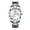 Silver White, variant on Men Japan Movement Automatic Self Winding Business Wrist Watch with Scratch-Resistant Sapphire Crystal Lens Tungsten Steel Bracelet Luminous Calendar Week Clock Man Gift for Christmas Birthday