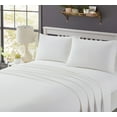 thumbnail image 2 of Morgan Home White 3-Piece Turkish Flannel Sheet Set Twin, 2 of 7