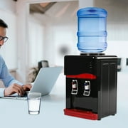 Flkoendmall Stainless Steel One-touch Switch Desktop 5 gal Top Loading Water Cooler