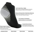 thumbnail image 4 of 15-20 mmHg Low Cut Compression Running Socks for Women Men, Sport Compression Ankle Socks for for Runners, Plantar Fasciitis, Arch Support, Endurance & Cycling-1/2/3/6 Pairs, 4 of 9