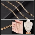 thumbnail image 5 of DIY 10M 32.8 Feet 3MM Gold Chain Roll Figaro Chains Stainless Steel Cable Chain Necklace Chains with Jump Rings Lobster Clasps, 5 of 7
