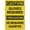 Warning Sign 1, variant on Caution Gloves Required Spanish Sign 8"x12" - Home Kitchen Farm Garden Garage Wall Decor, Bilingual Gloves Sign