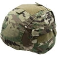 thumbnail image 7 of ABCISI Tactical Airsoft Helmet Cover with Counterweight Bag for MICH 2000 Ver2/ACH Helmet, Designed with Large Velcro Patches in Multiple Locations, Without  Helmet, Green Camouflage, 7 of 7