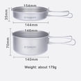 thumbnail image 1 of Titanium Pot and Titanium Plate Set Pure Titanium Pot Set Outdoor Frying Pan Camping Cooking, 1 of 5