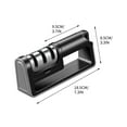 thumbnail image 3 of 3-in-1 Knife Sharpener | 3-Stage Sharpening System for Kitchen Knives & Cutters | Professional Home Use Sharpening Stone Tool with ABS & Stainless Steel Construction, 3 of 6
