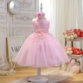 thumbnail image 2 of IROINNID Toddler Girl Party Princess Dress Sleeveless Sweet Dress 3T, 2 of 5