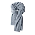thumbnail image 2 of Bufanda de invierno Zulema Larga Cuello Cálido Gris Claro, 2 of 8