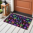thumbnail image 5 of Purple Green Mushroom Large Area Rugs for Bedroom Living Room, Soft Non Slip Carpet Bedside Rug, Abstract Art Botanical Gradient Rectangular Floor Cover Kitchen Accent Rug 2'x3' for Office, 5 of 9