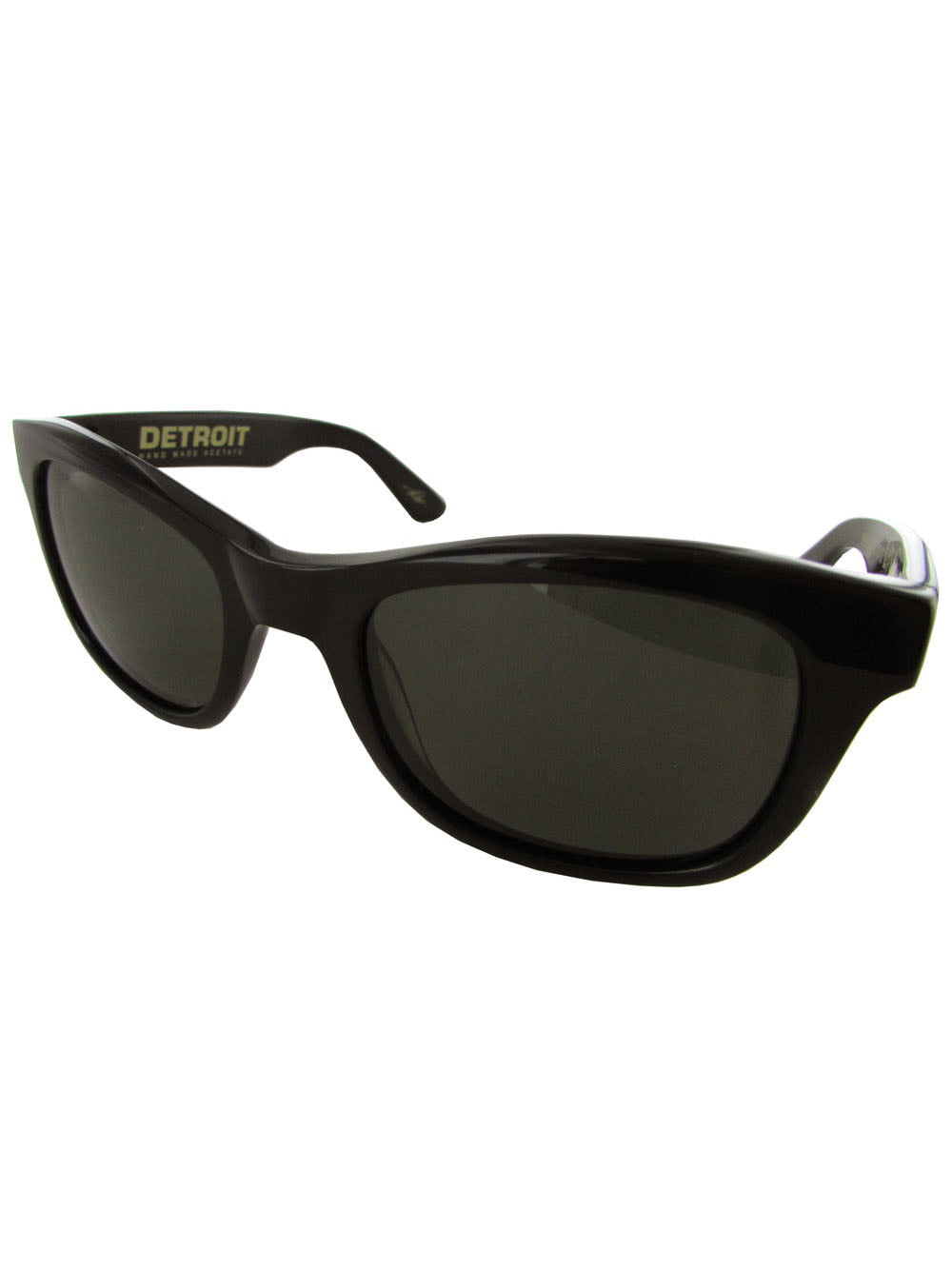 REVO Gunner Sunglasses POLARIZED Shiny Black/Water Blue NEW RE5010X-00 NO CASE 