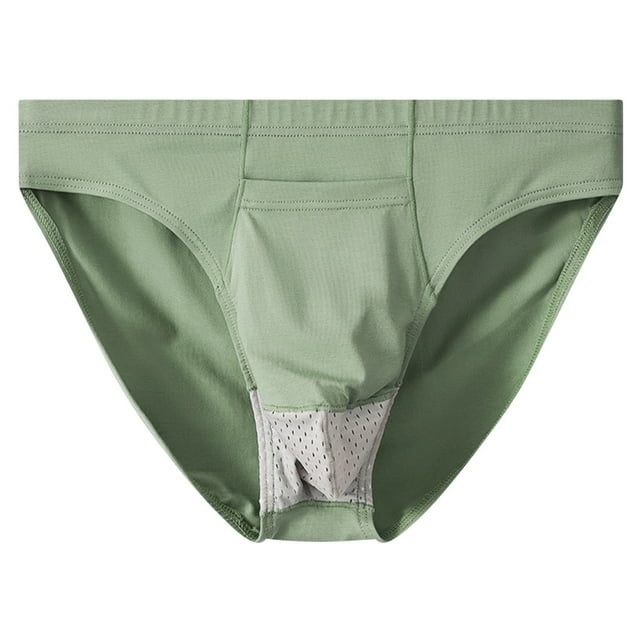 StSilkitty Mesh Briefs for Men Low Rise Breathable Stretch Underwear Lightweight Soft Breathable Bikini Underpants